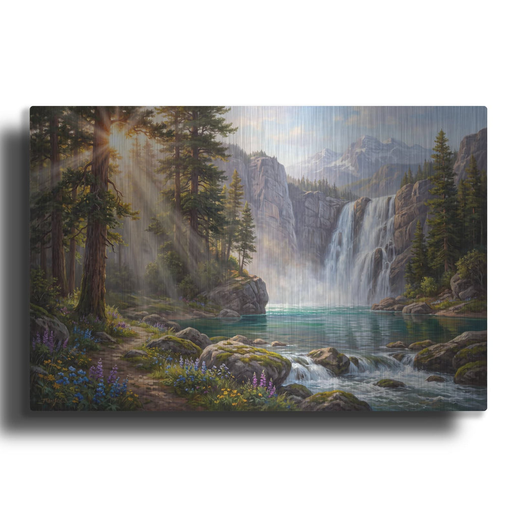 'Alpine Wilderness' by Veve – Metal Wall Art