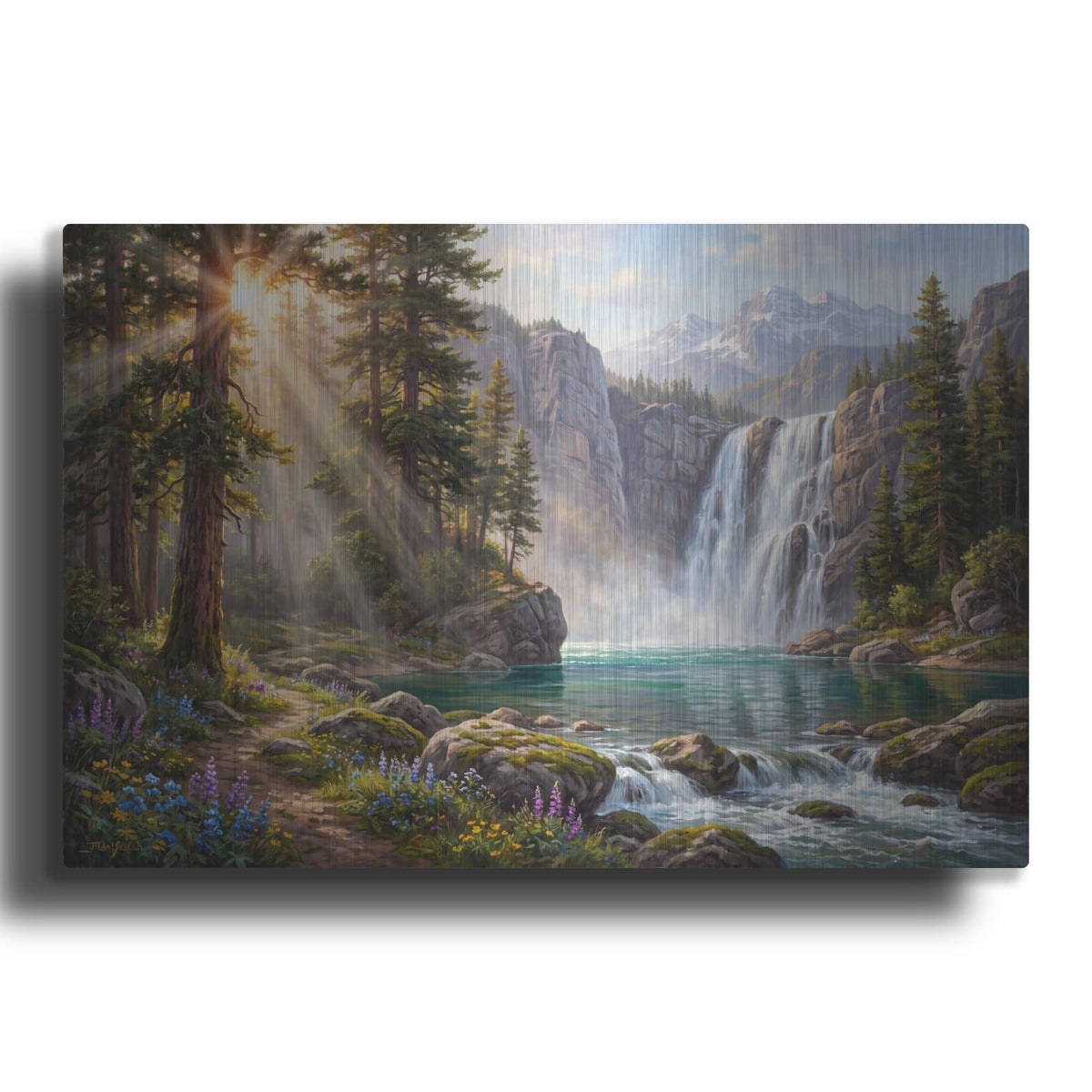'Alpine Wilderness' by Veve – Metal Wall Art