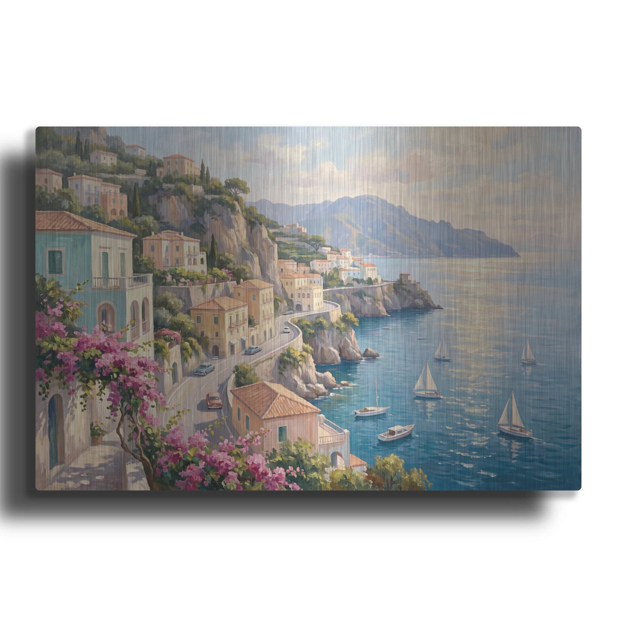 'Amalfi Dreams The Italian Coast' by Veve – Metal Wall Art