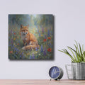 'Amid the Wildflowers' by Veve – Metal Wall Art, 12x12 room view