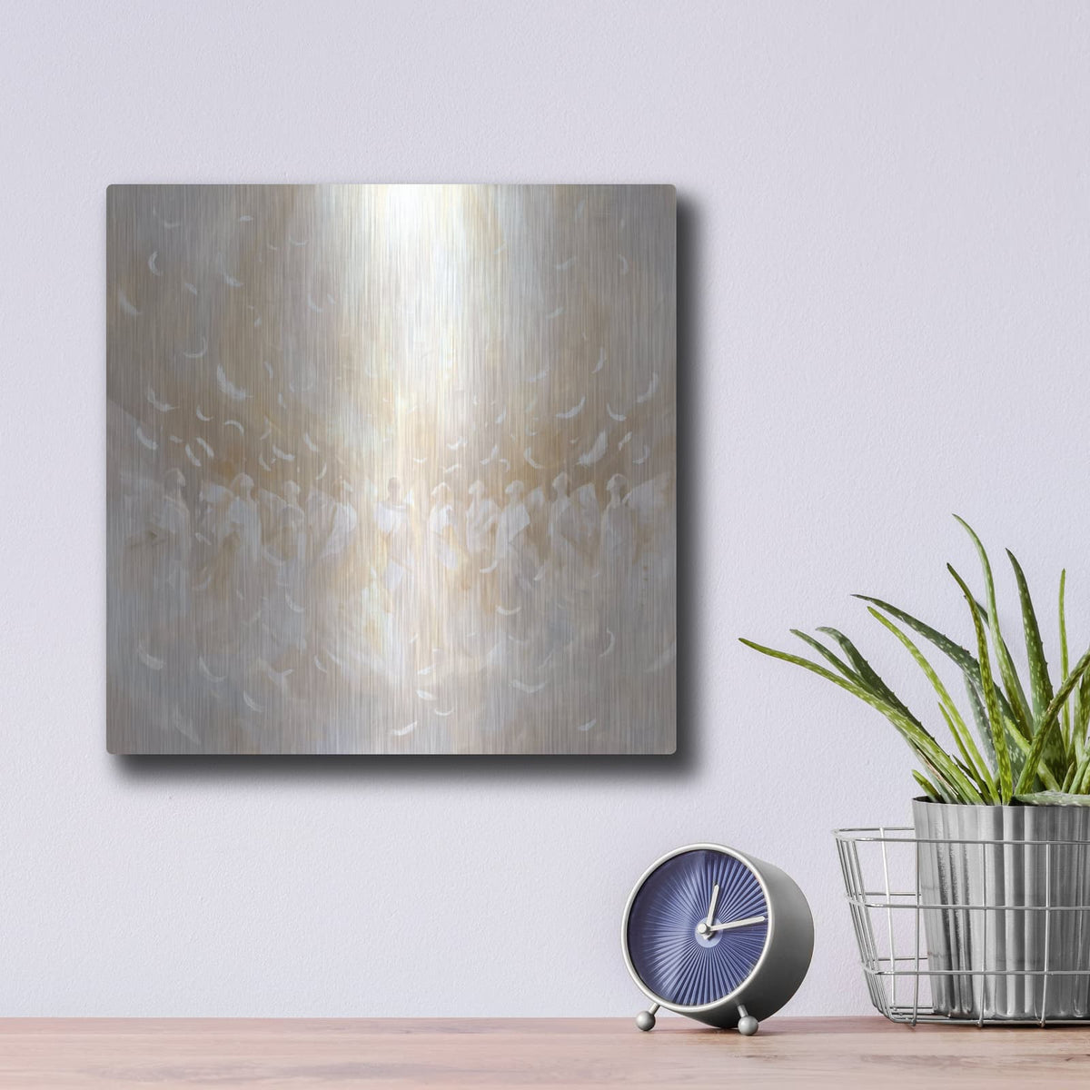 'Angels Choir' by Veve – Metal Wall Art, 12x12 room view
