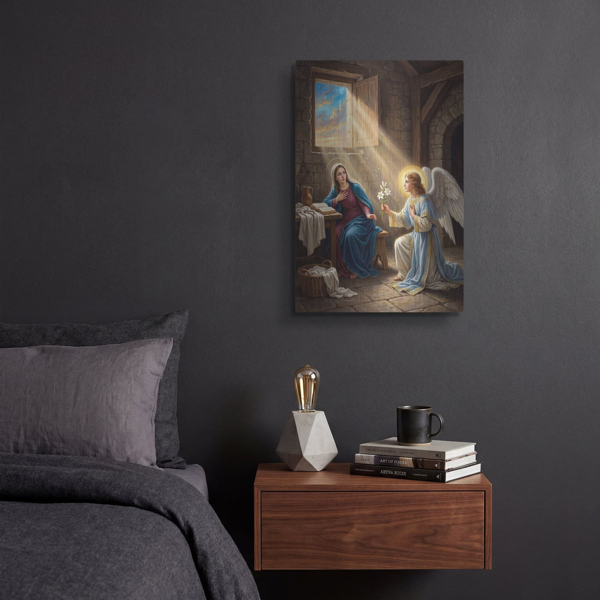 'Annunciation II' by Veve – Metal Wall Art, 12x16 room view