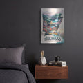 'Arkansas The Natural State' by Veve – Metal Wall Art, 12x16 room view