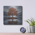 'Autumn Beech in the Mist' by Veve – Metal Wall Art, 12x12 room view