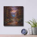 'Autumn Forest Path' by Veve – Metal Wall Art, 12x12 room view