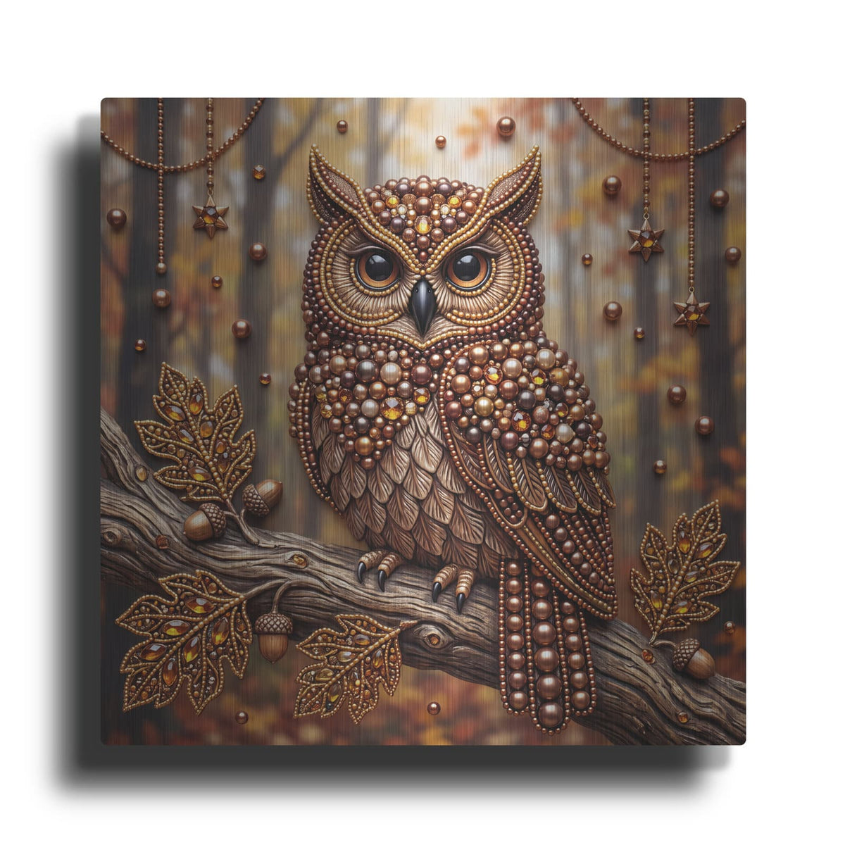 'Autumn Owl' by Veve – Metal Wall Art