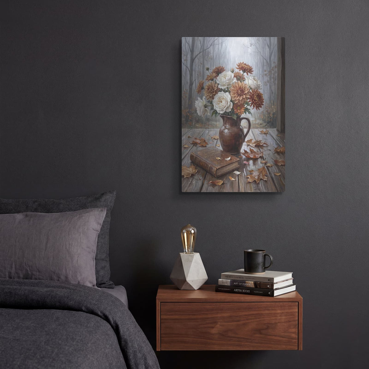'Autumn Silence' by Veve – Metal Wall Art, 12x16 room view