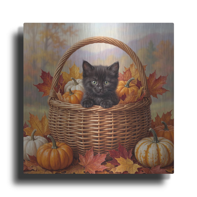 'Basket of Whiskers' by Veve – Metal Wall Art