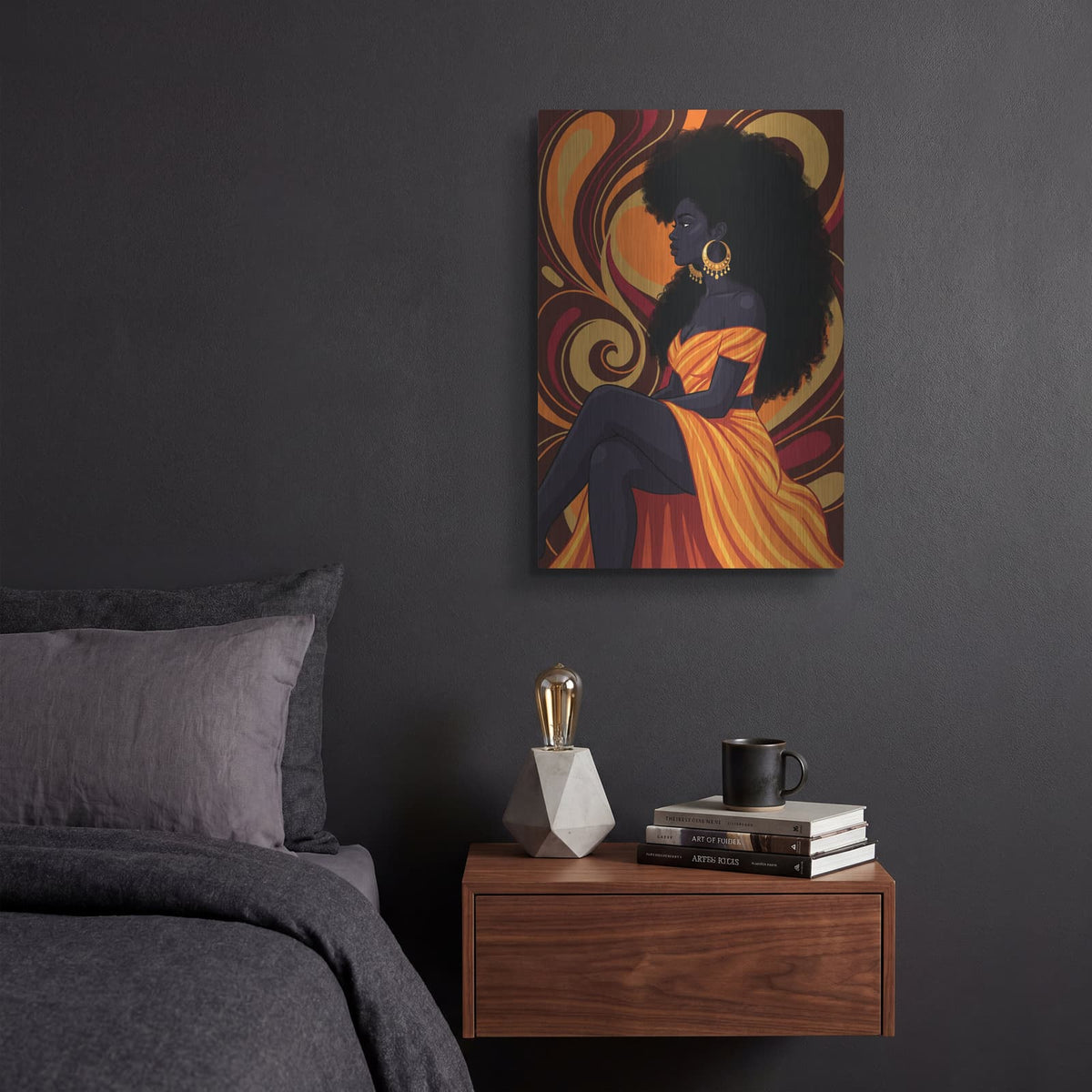 'Beauty' by Veve – Metal Wall Art, 12x16 room view