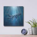 'Beneath the Light' by Veve – Metal Wall Art, 12x12 room view