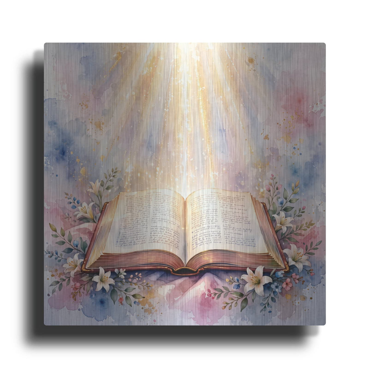'Bible Divine Light' by Veve – Metal Wall Art