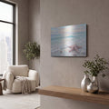 'Blush Starfish Shore 1' by Veve – Metal Wall Art, 16x12 room view