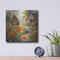 'Butterfly and Monarch' by Veve – Metal Wall Art, 12x12 room view