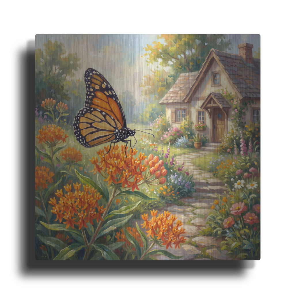'Butterfly and Monarch' by Veve – Metal Wall Art