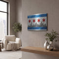 'Chicago Inspired Artwork' by Veve – Metal Wall Art, 16x12 room view