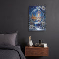 'Chicago Navy Pier — Winter Sparkle Snow Globe' by Veve – Metal Wall Art, 12x16 room view