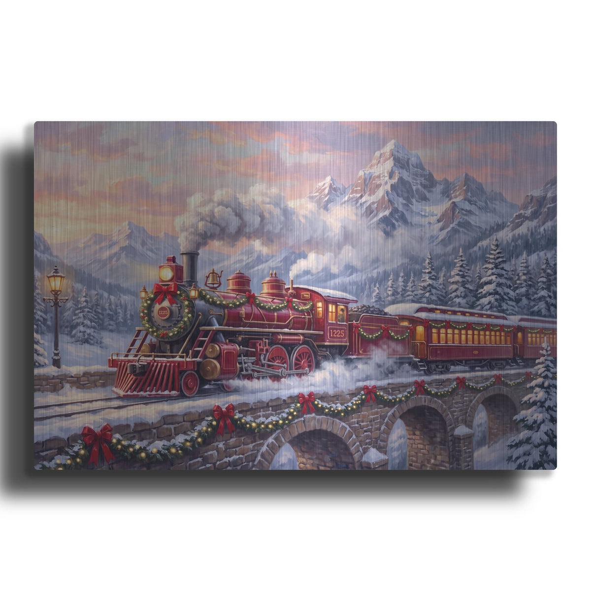 'Christmas Express' by Veve – Metal Wall Art