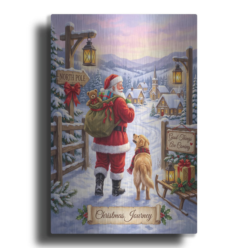 'Christmas Journey' by Veve – Metal Wall Art