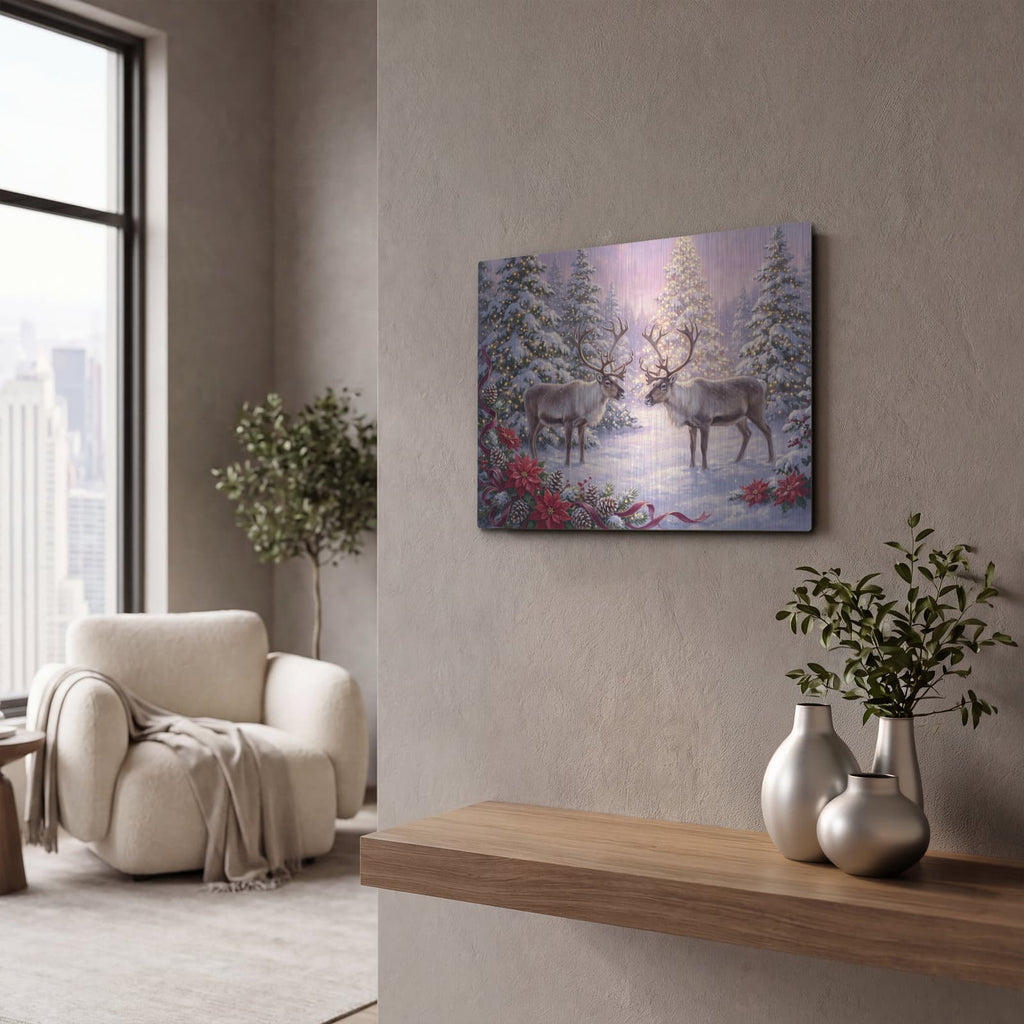 'Christmas Wonderland' by Veve – Metal Wall Art, 16x12 room view
