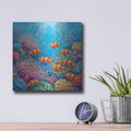 'Clownfish Family' by Veve – Metal Wall Art, 12x12 room view