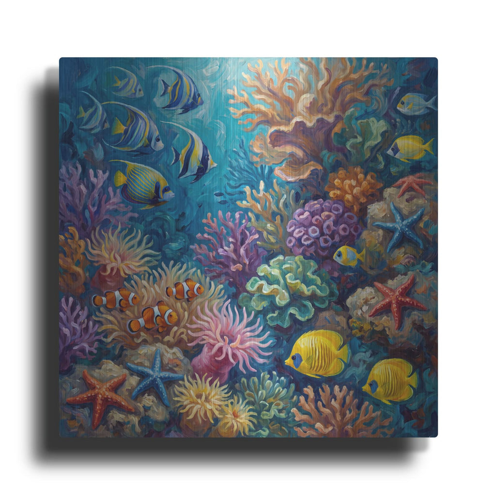 'Coral Carnival' by Veve – Metal Wall Art