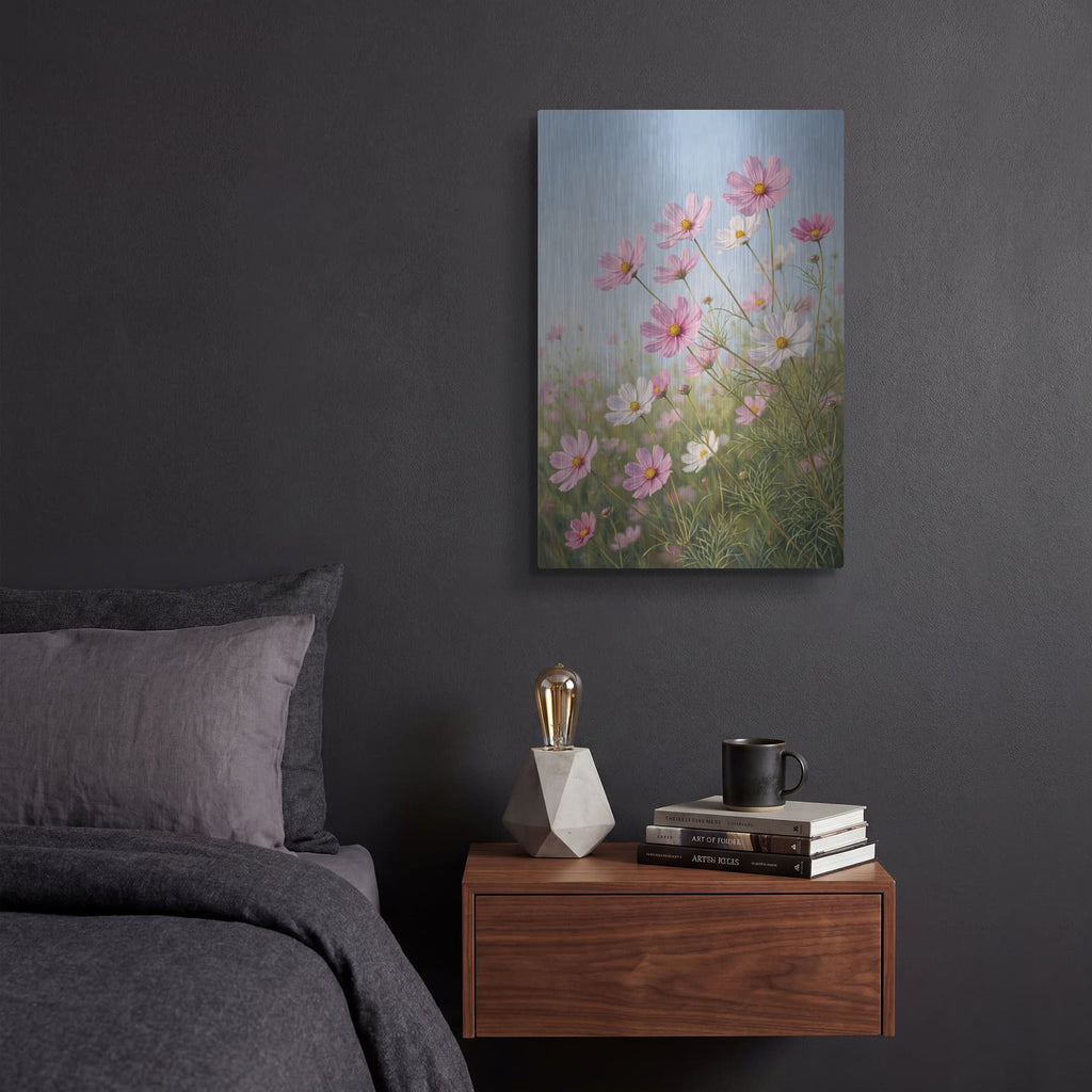 'Cosmos Air Dance' by Veve – Metal Wall Art, 12x16 room view