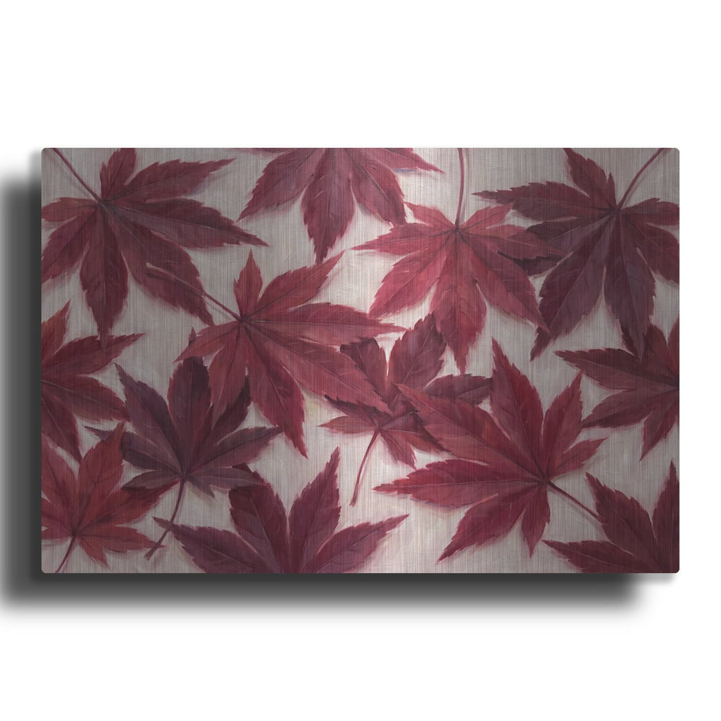 'Crimson' by Veve – Metal Wall Art