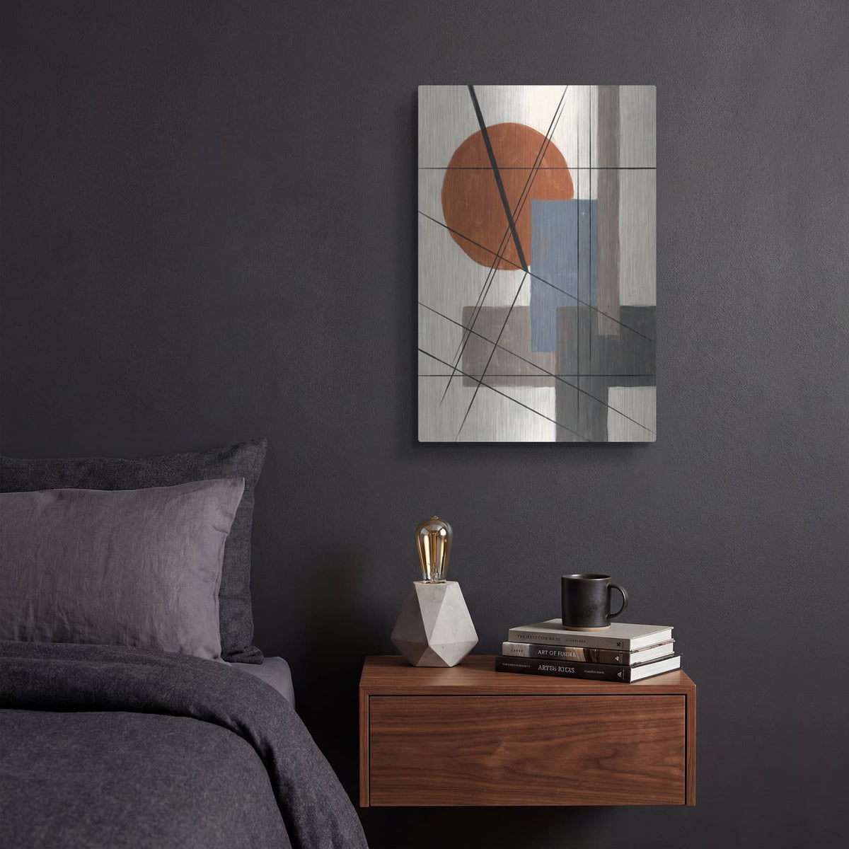 'Crossroads' by Veve – Metal Wall Art, 12x16 room view