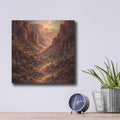 'Desert Canyon' by Veve – Metal Wall Art, 12x12 room view