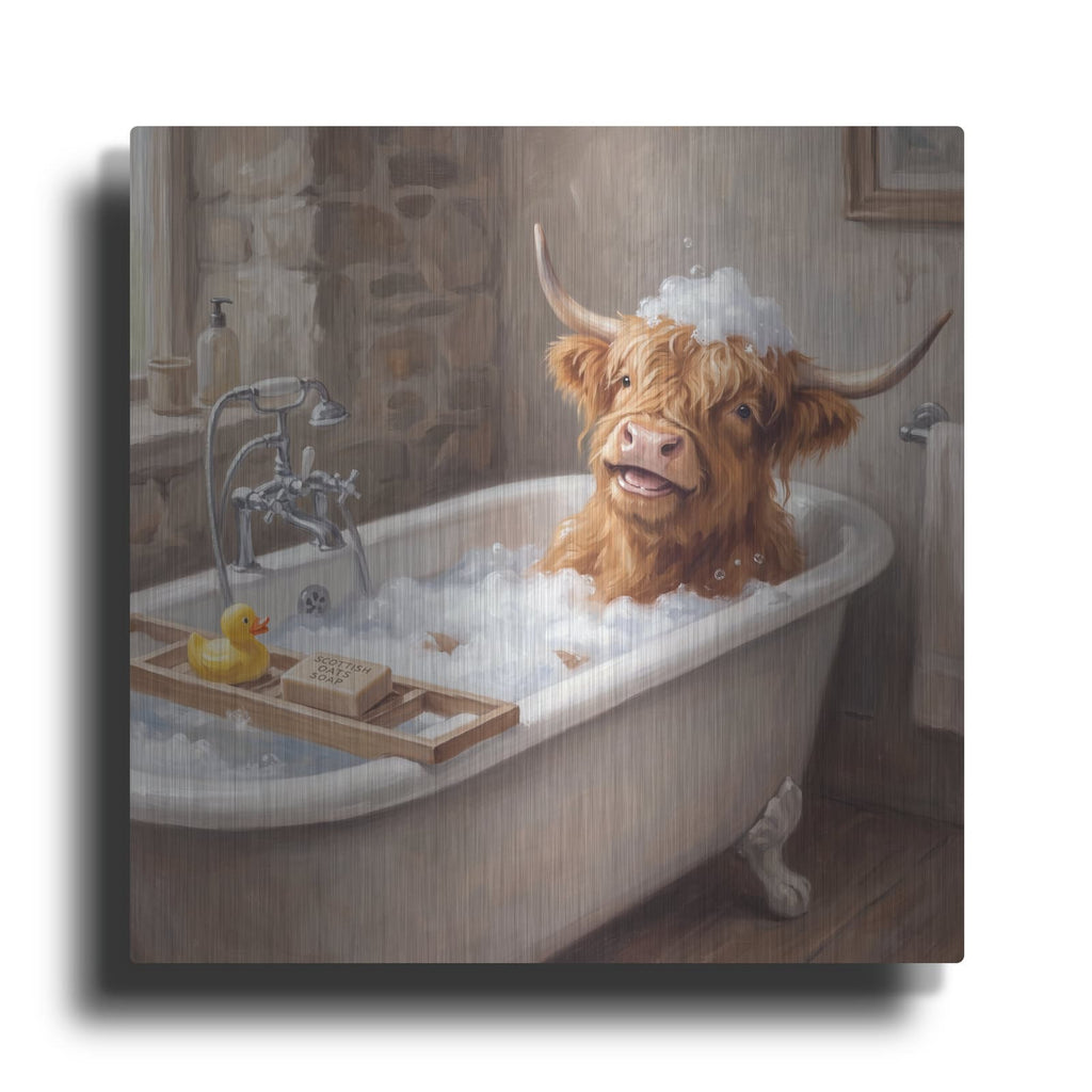'Ducky's Happy Coo' by Veve – Metal Wall Art