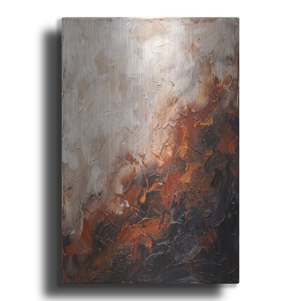 'Earth and Ember' by Veve – Metal Wall Art