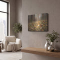 'Fallen Gold' by Veve – Metal Wall Art, 16x12 room view