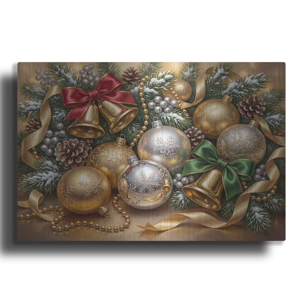 'Festive Christmas II' by Veve – Metal Wall Art