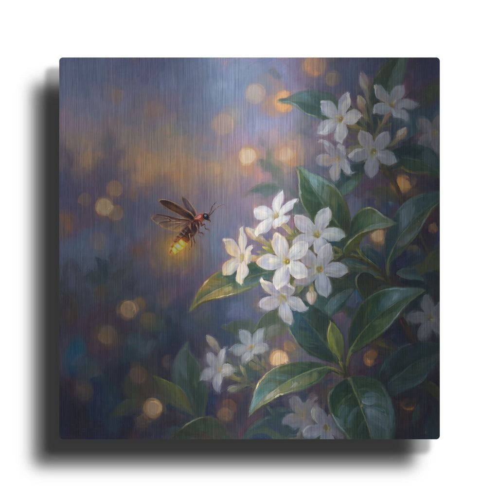 'Firefly and Jasmine' by Veve – Metal Wall Art
