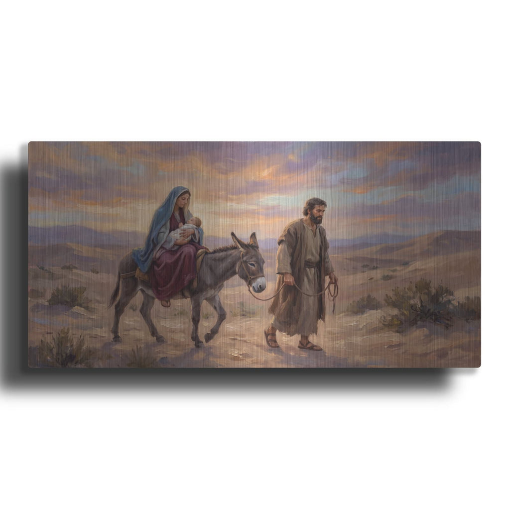 'Flight Into Egypt' by Veve – Metal Wall Art