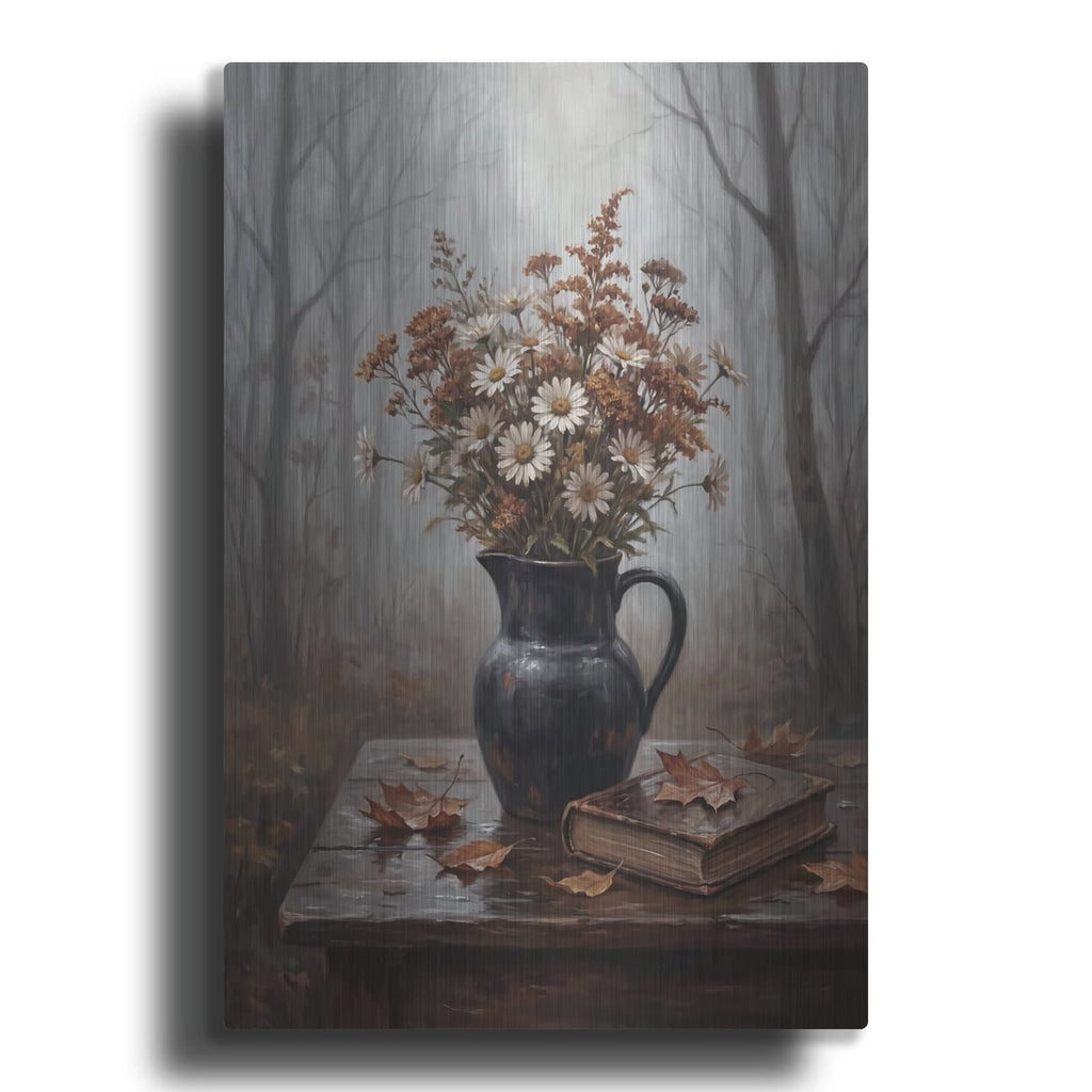'Flowers in the Mist' by Veve – Metal Wall Art