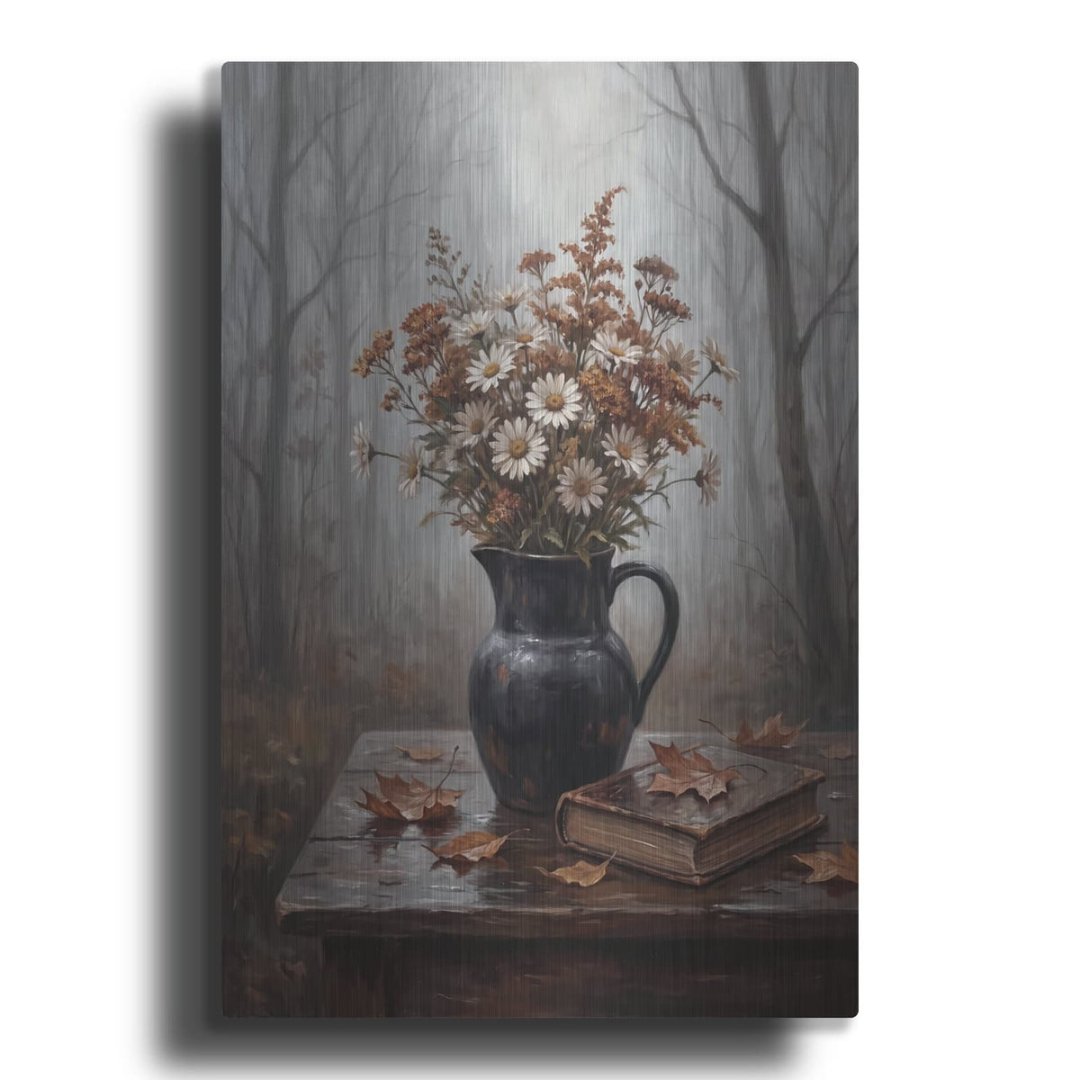'Flowers in the Mist' by Veve – Metal Wall Art