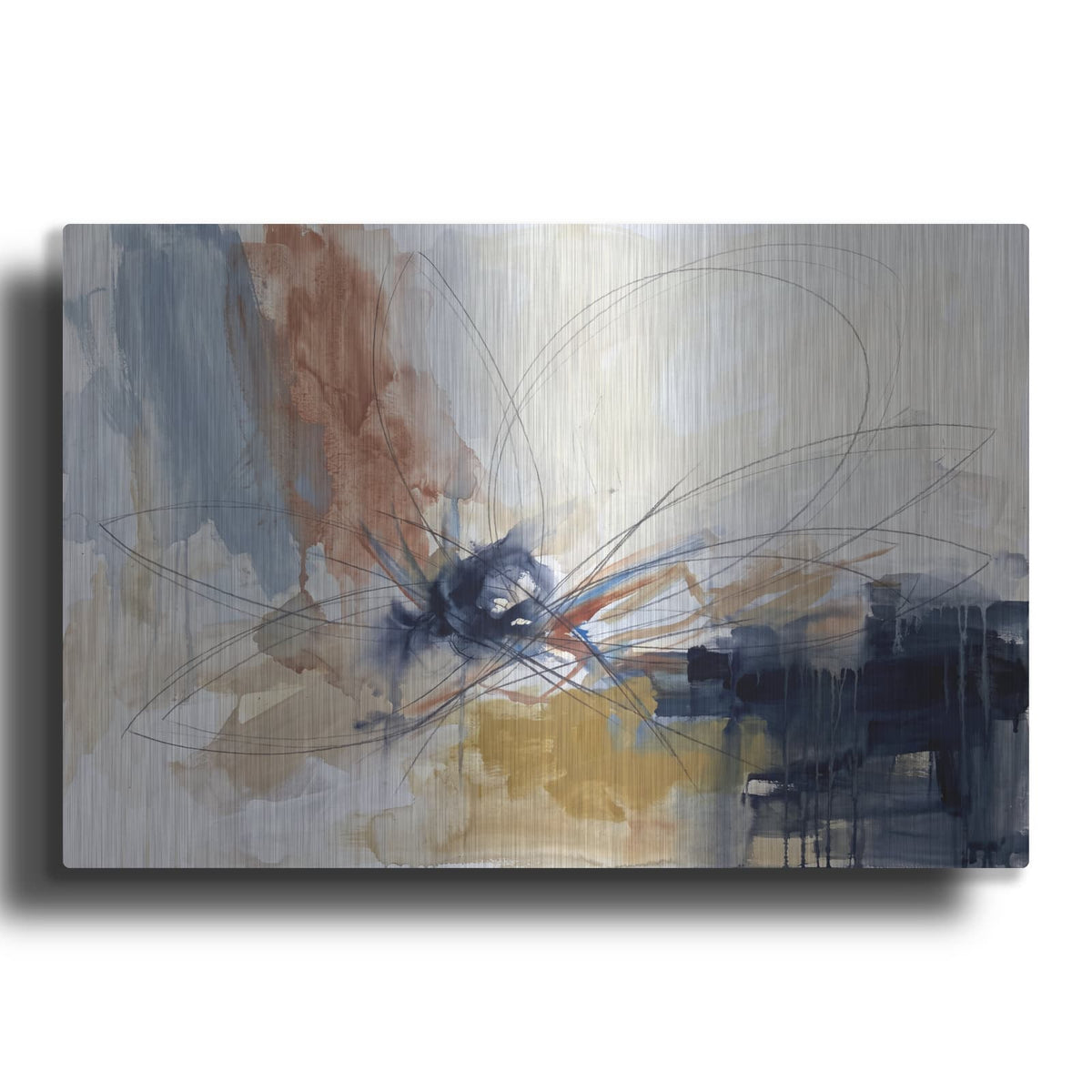 'Flowing Impressions' by Veve – Metal Wall Art