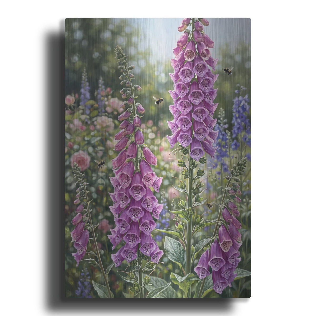 'Foxglove Spires' by Veve – Metal Wall Art