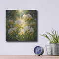 'Freesia Sun Spray' by Veve – Metal Wall Art, 12x12 room view