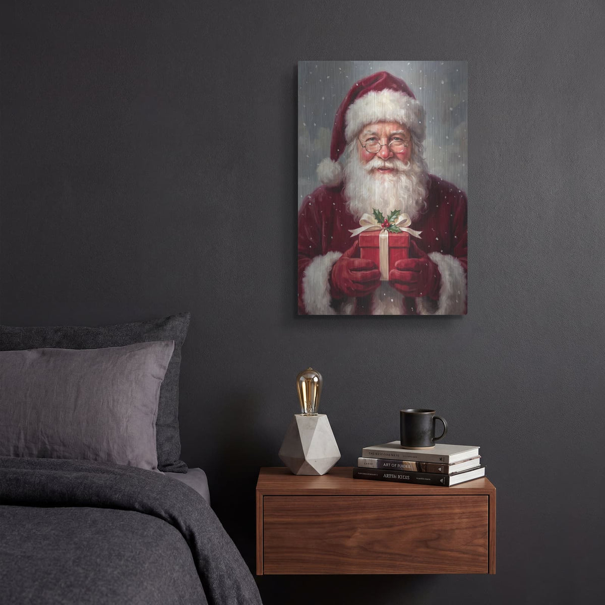 'From Santa Just for You' by Veve – Metal Wall Art, 12x16 room view