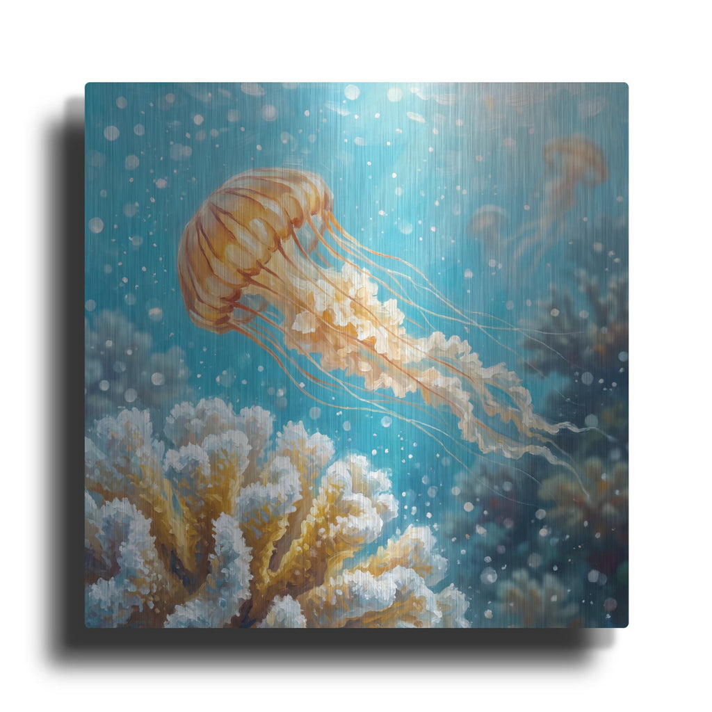 'Golden Drifter' by Veve – Metal Wall Art