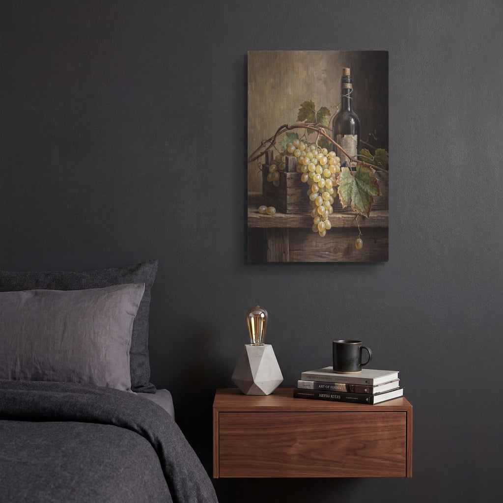 'Golden Vineyard' by Veve – Metal Wall Art, 12x16 room view