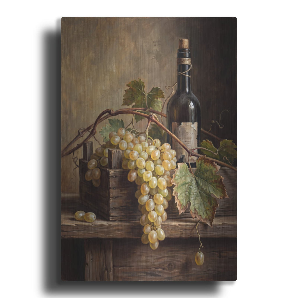 'Golden Vineyard' by Veve – Metal Wall Art