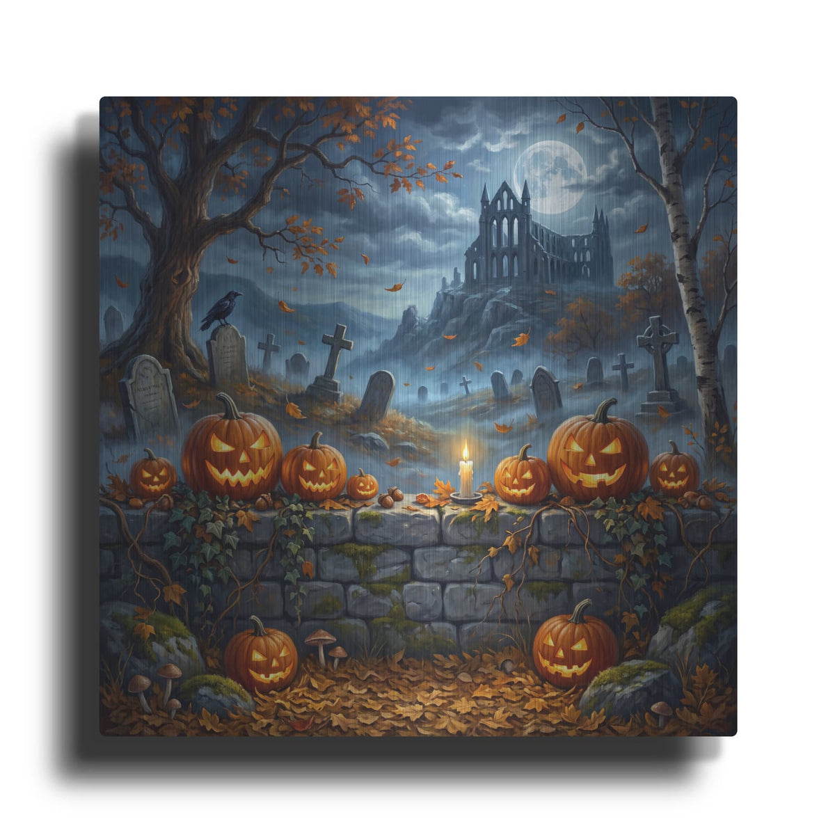 'Graveyard Glow' by Veve – Metal Wall Art