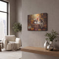 'Halloween Basket Snuggle' by Veve – Metal Wall Art, 16x12 room view