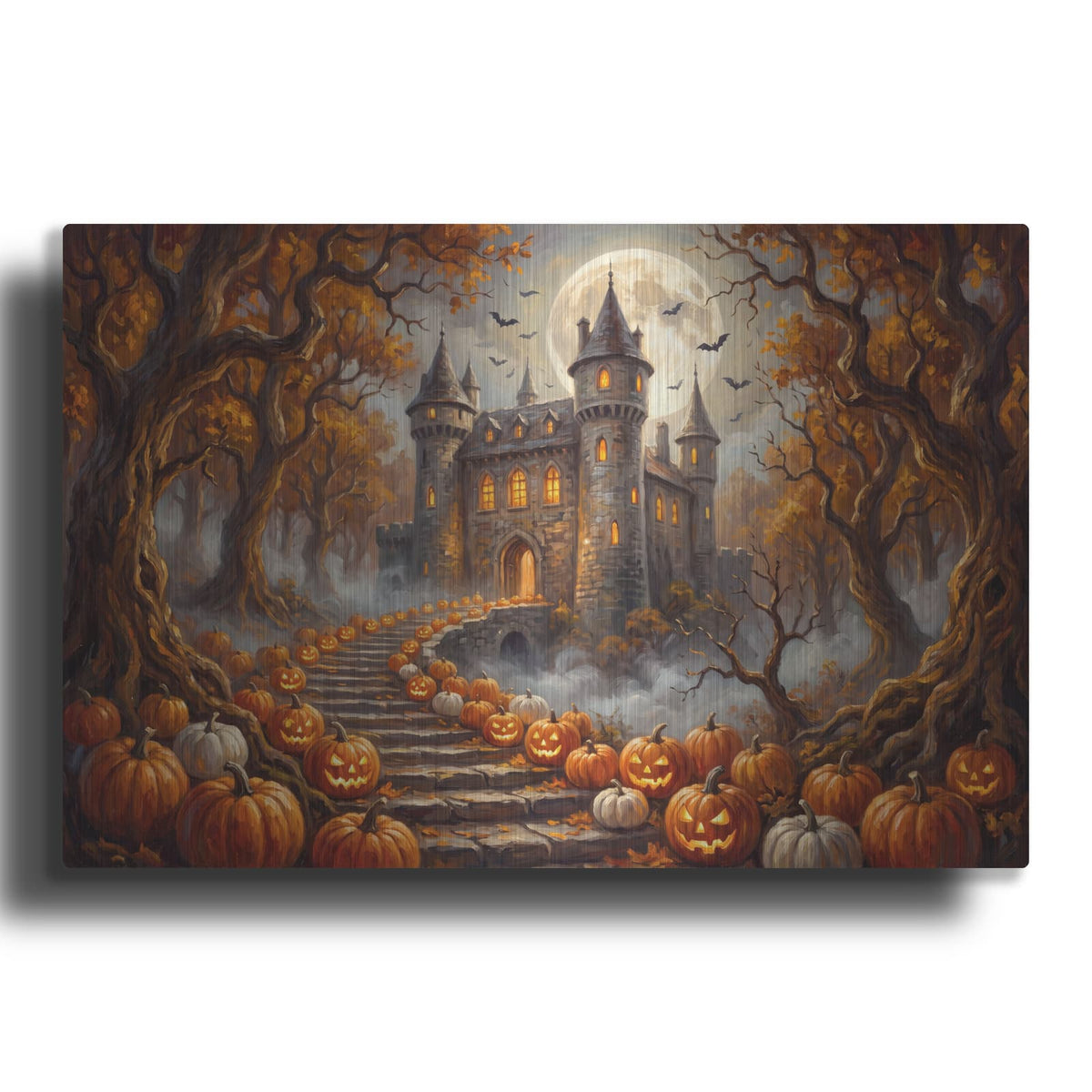 'Halloween Castle' by Veve – Metal Wall Art