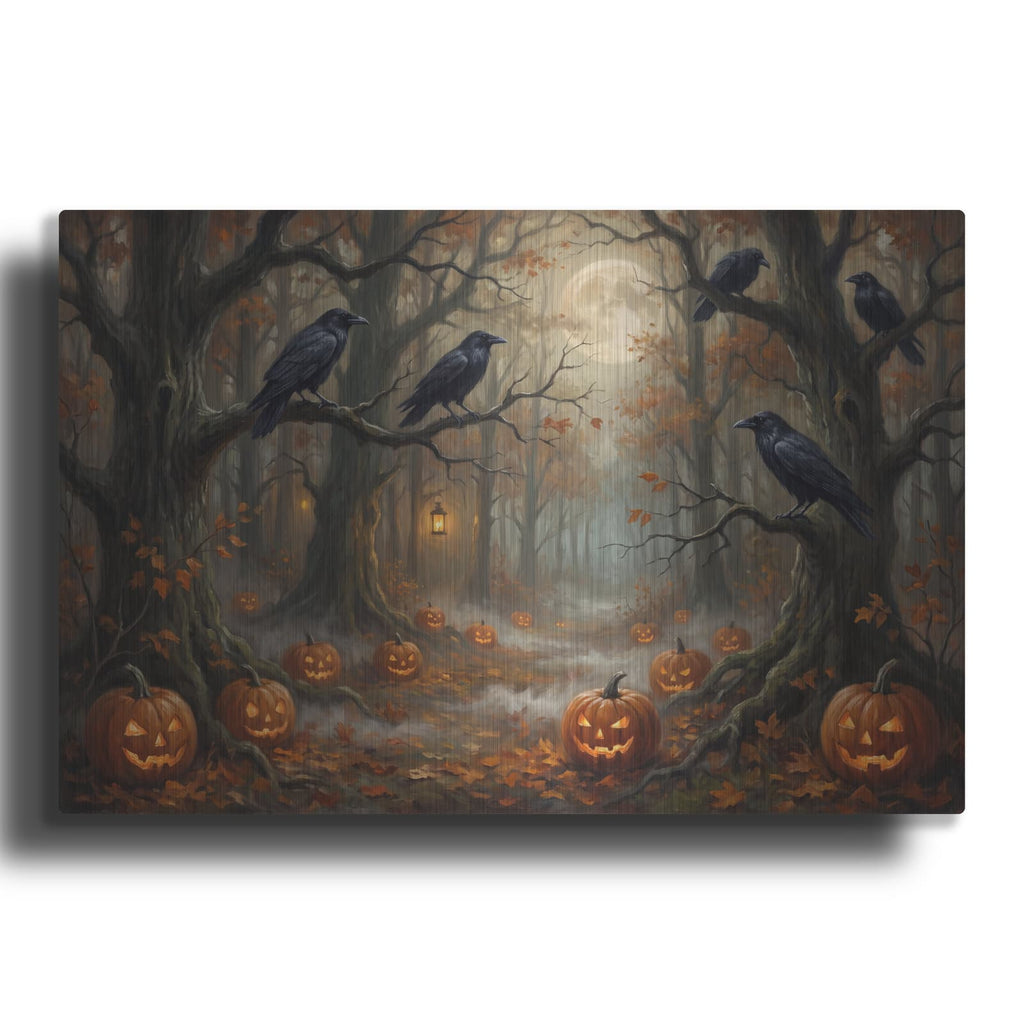 'Halloween Forest' by Veve – Metal Wall Art
