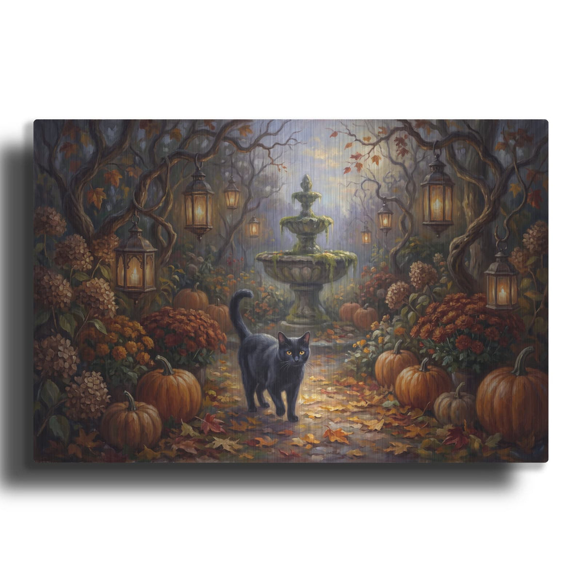 'Halloween Garden' by Veve – Metal Wall Art