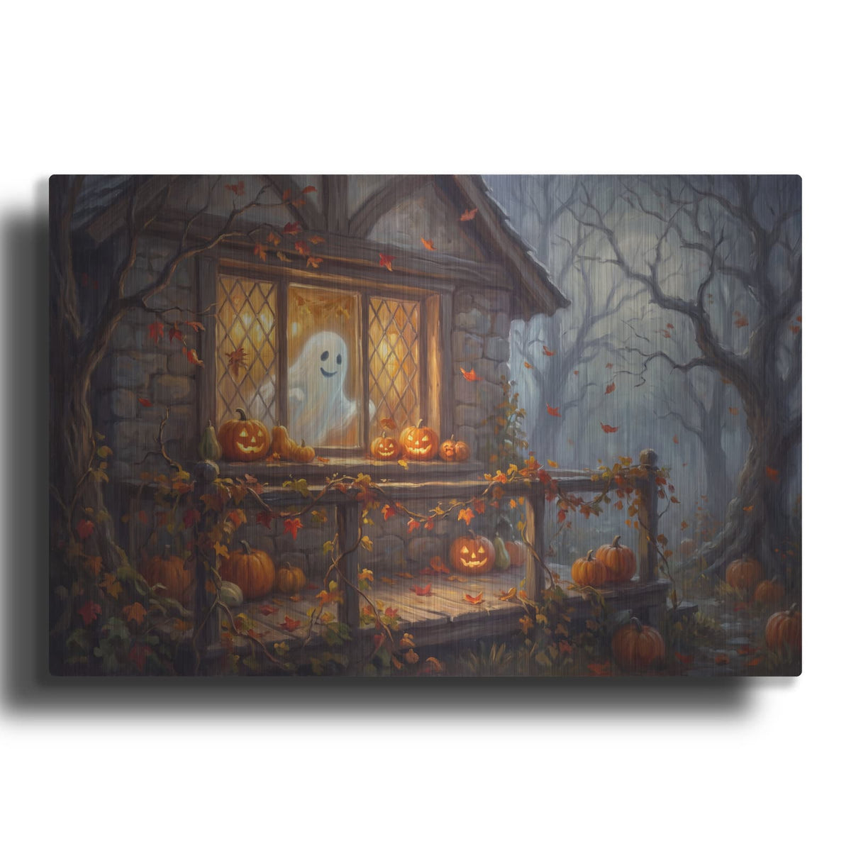 'Halloween Ghost' by Veve – Metal Wall Art